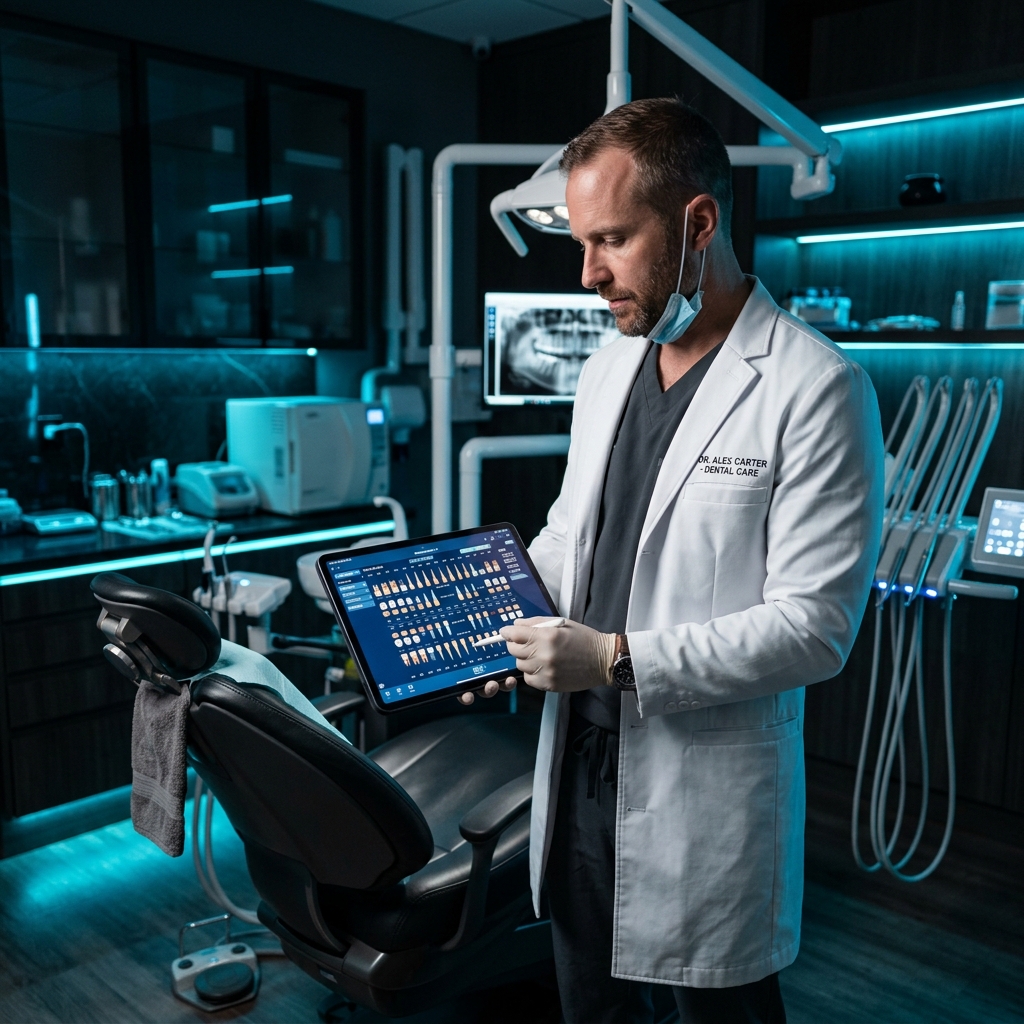 Médico usando tablet digital